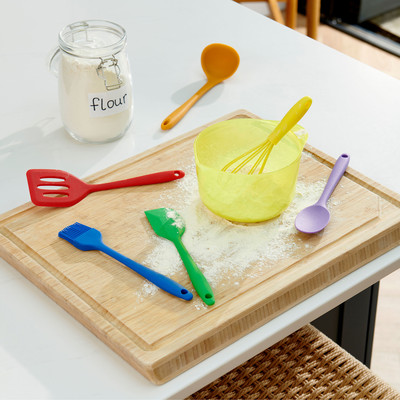 Rainbow Silicone Utensils - Messy & Water Play Tool - Image 2